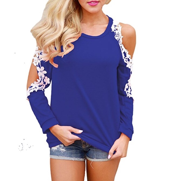 Beautiful women casual floral lace crochet blouse - Picture 2 of 8